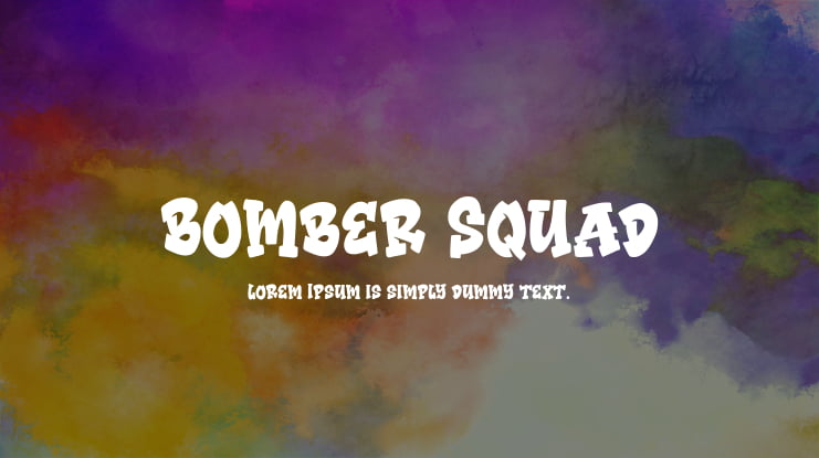 Bomber Squad Font Family