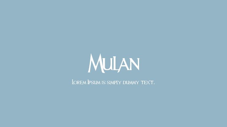 Mulan Font