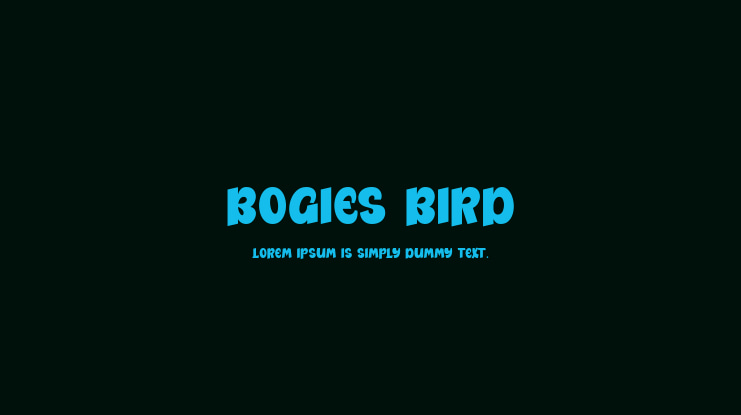 Bogies Bird Font Family