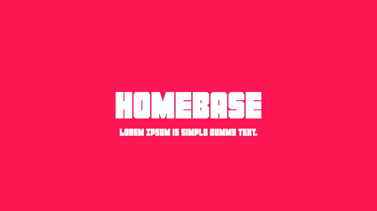 Homebase Font Family