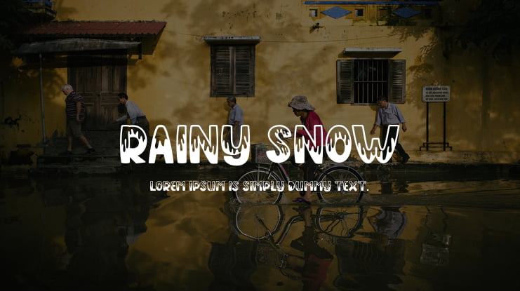 Rainy Snow Font