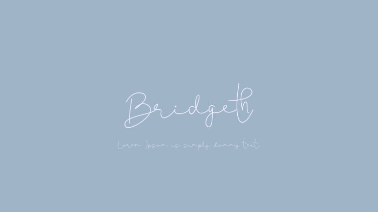 Bridgeth Font