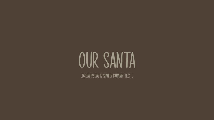 Our Santa Font