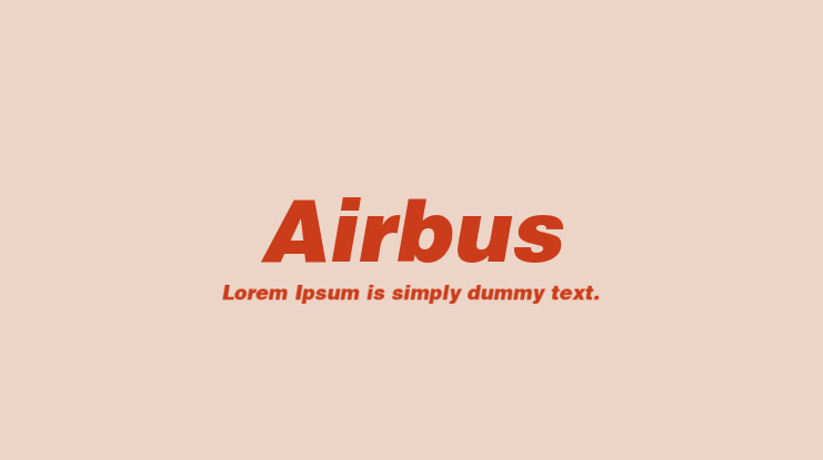 Airbus Font