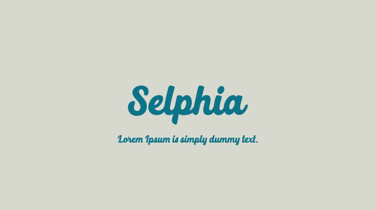 Selphia Font