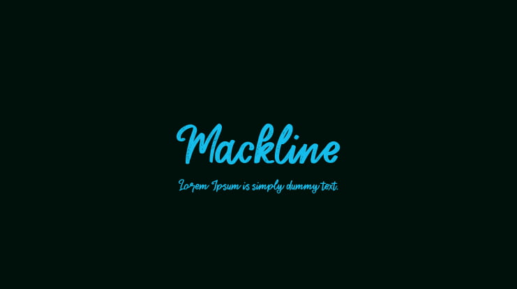 Mackline Font Family