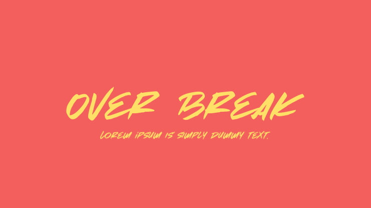 Over Break Font