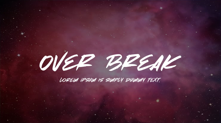 Over Break Font