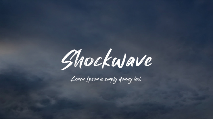 Shockwave Font