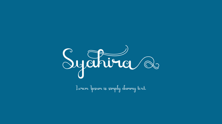 Syahira Font