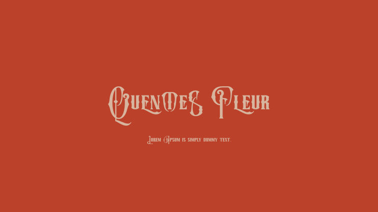 Quentes Fleur Font