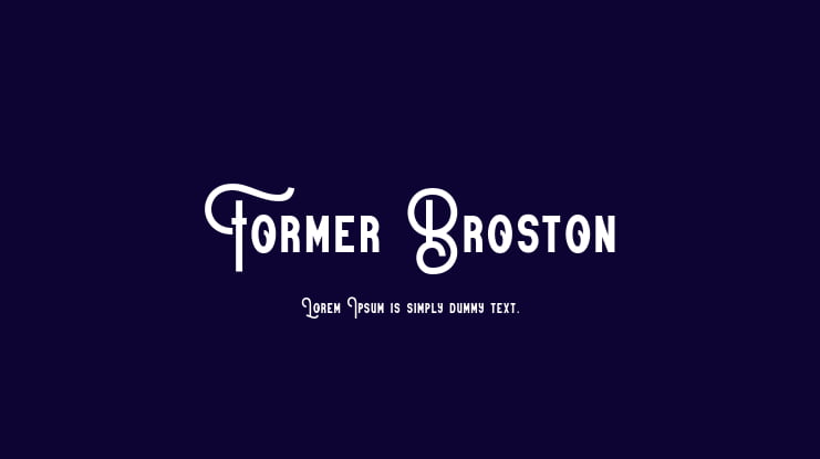 Former Broston Font