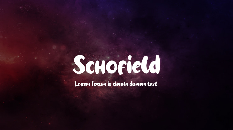 Schofield Font Family