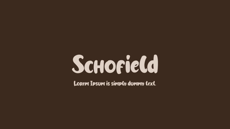 Schofield Font Family