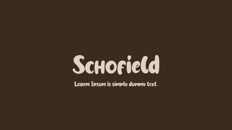 Schofield Font Family