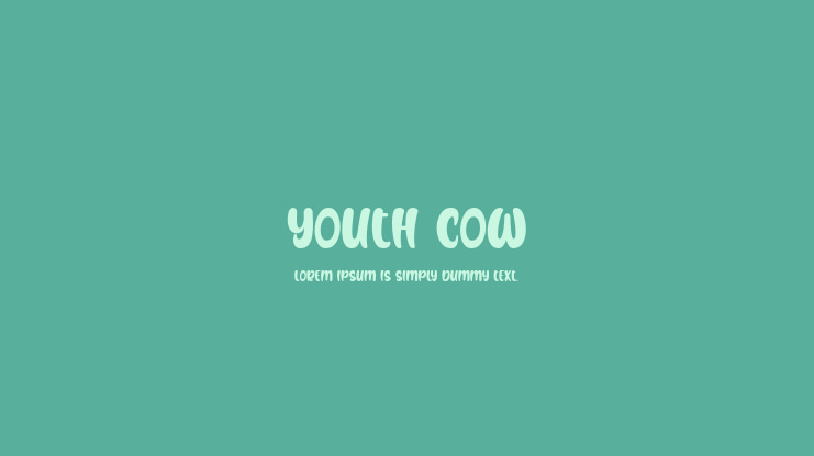 Youth Cow Font