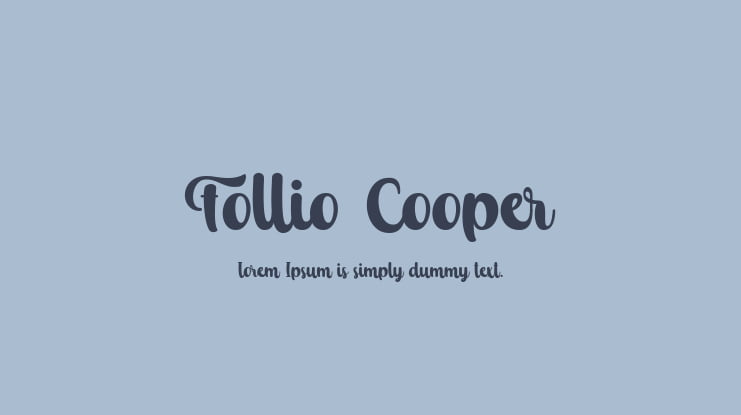 Follio Cooper Font