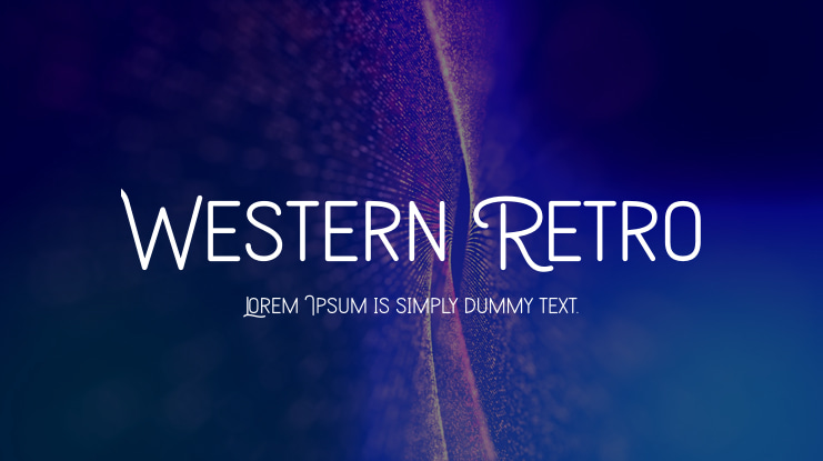 Western Retro Font