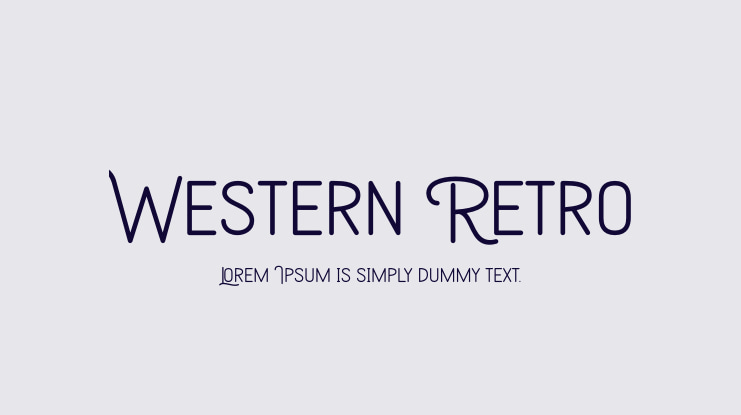Western Retro Font