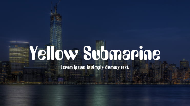 Yellow Submarine Font