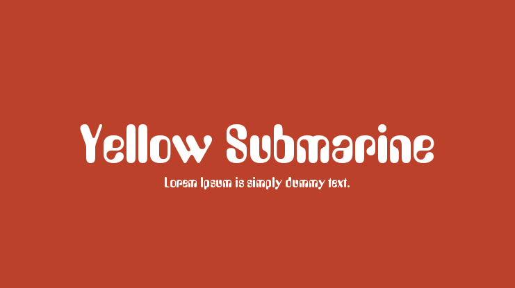 Yellow Submarine Font