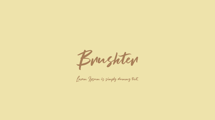 Brushter Font