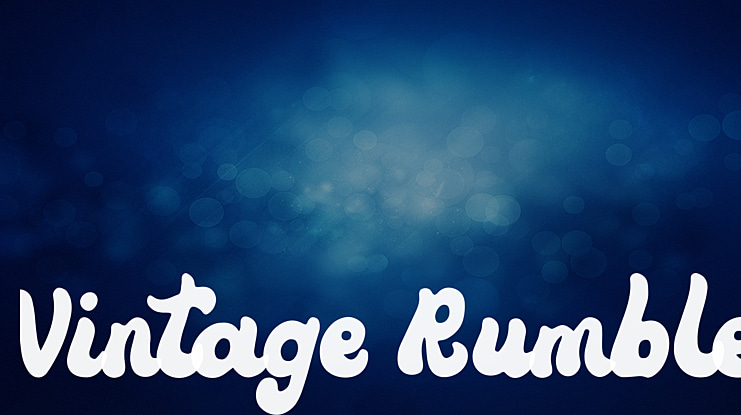 Vintage Rumble Font