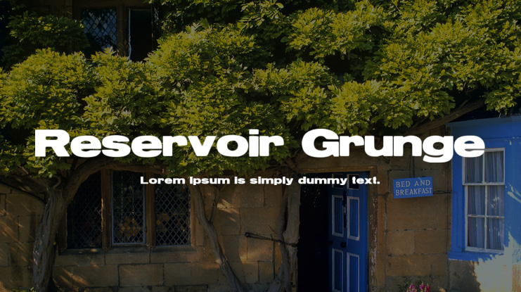 Reservoir Grunge Font