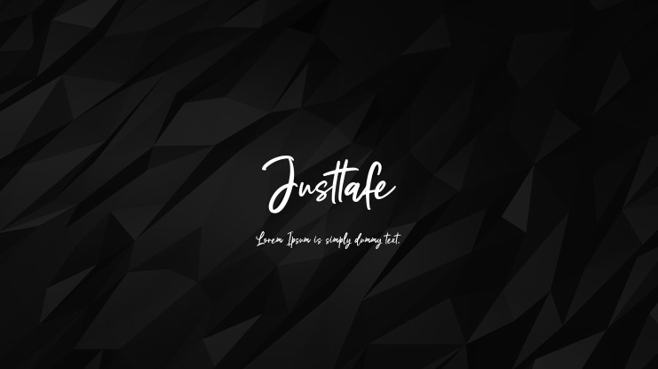 Justtafe Font