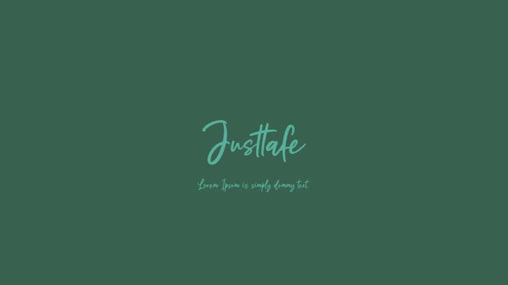 Justtafe Font