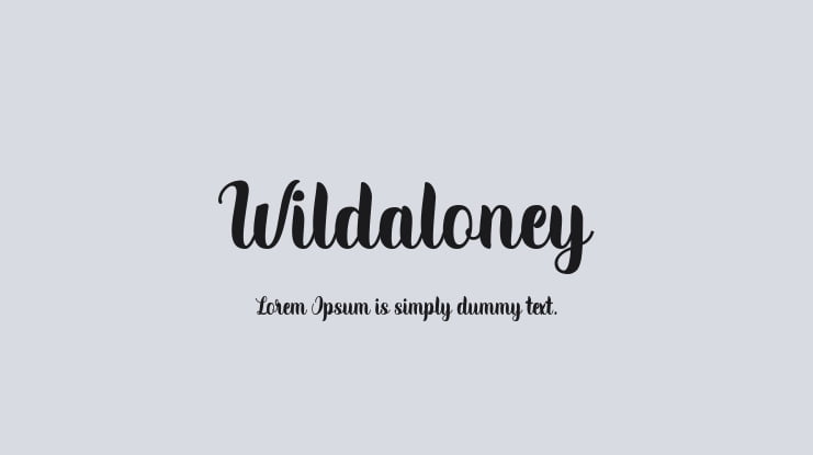 Wildaloney Font