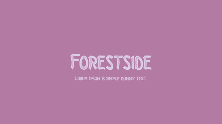 Forestside Font