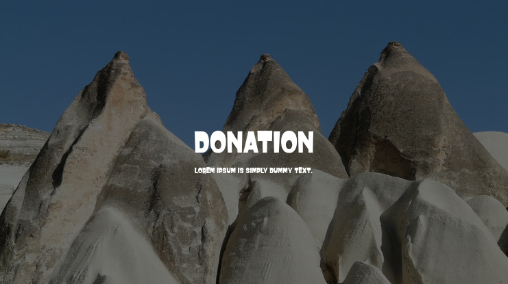 Donation Font