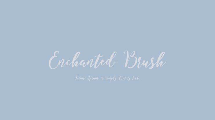 Enchanted Brush Font