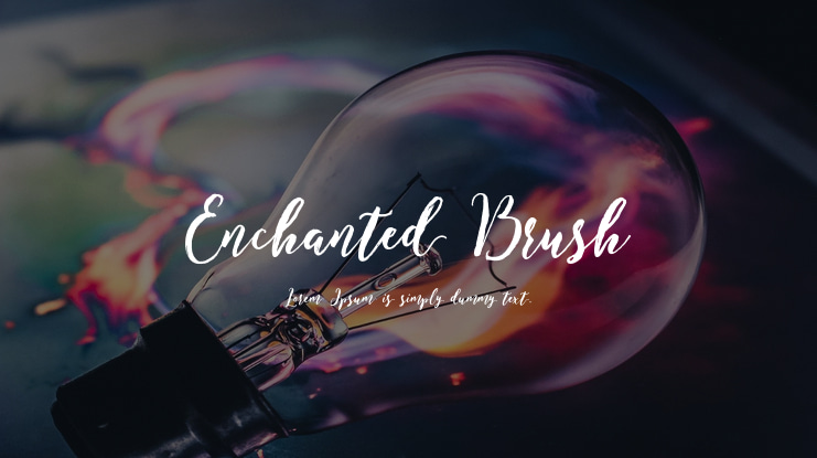 Enchanted Brush Font