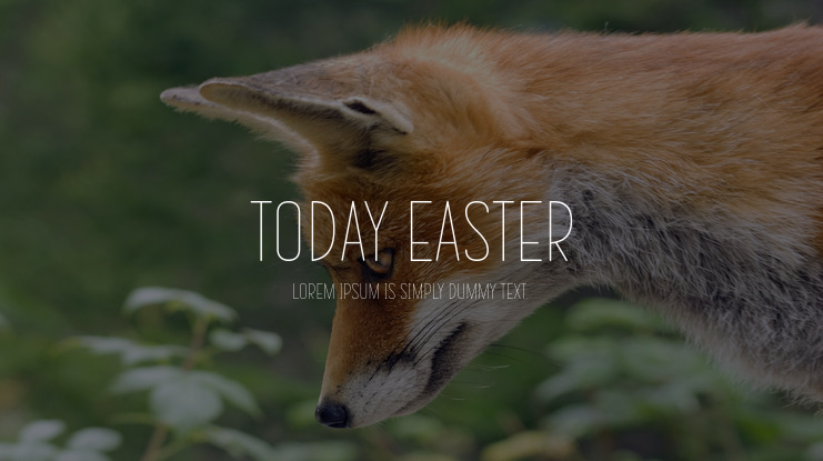Today Easter Font