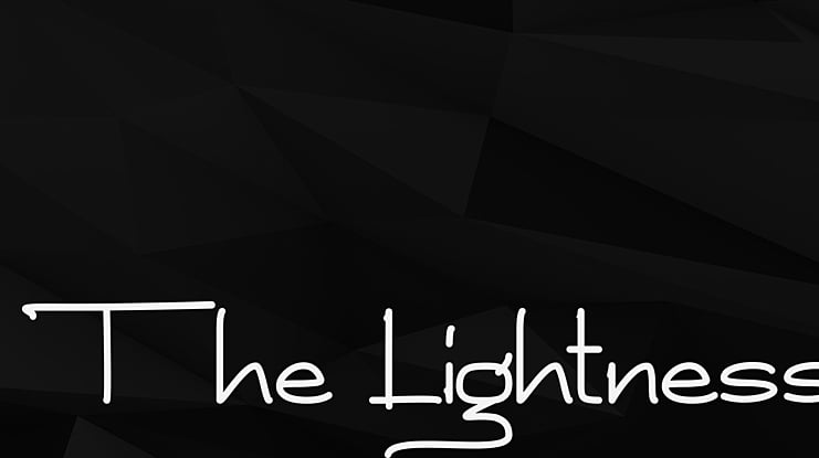 The Lightness Font
