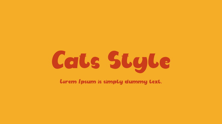 Cats Style Font