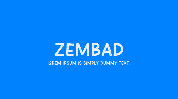 Zembad Font