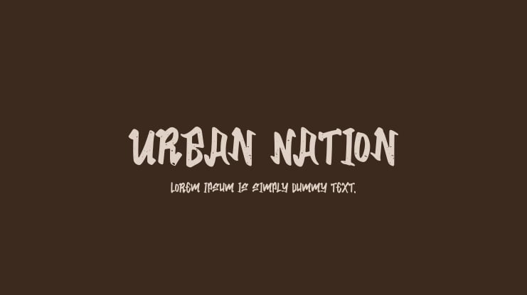 Urban Nation Font