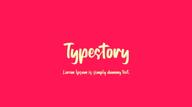 Typestory Font