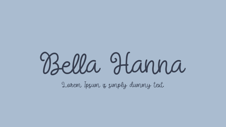 Bella Hanna Font