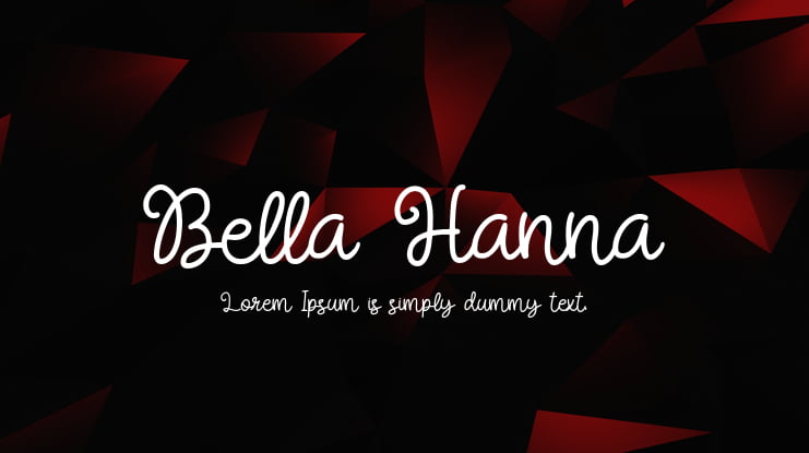 Bella Hanna Font