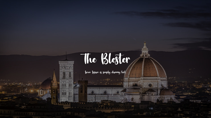 The Blester Font Family