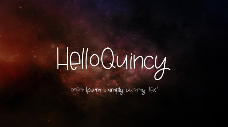 HelloQuincy Font