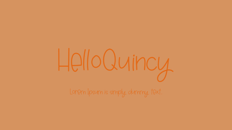 HelloQuincy Font