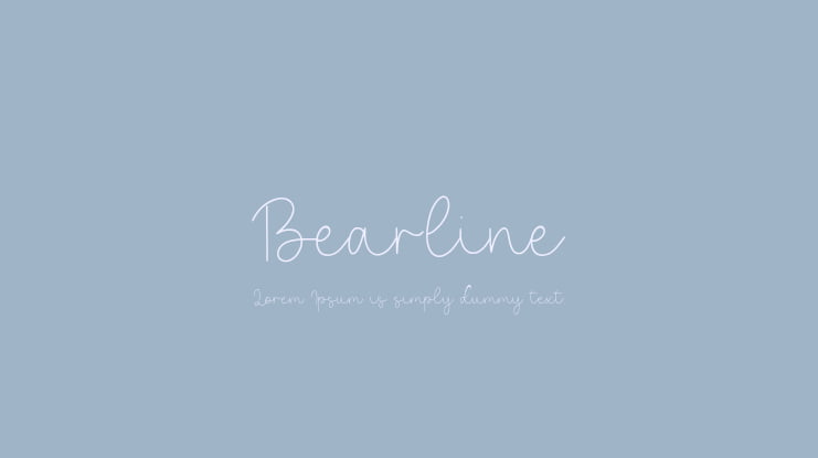 Bearline Font