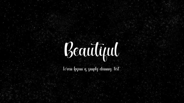 Beautiful Font Family