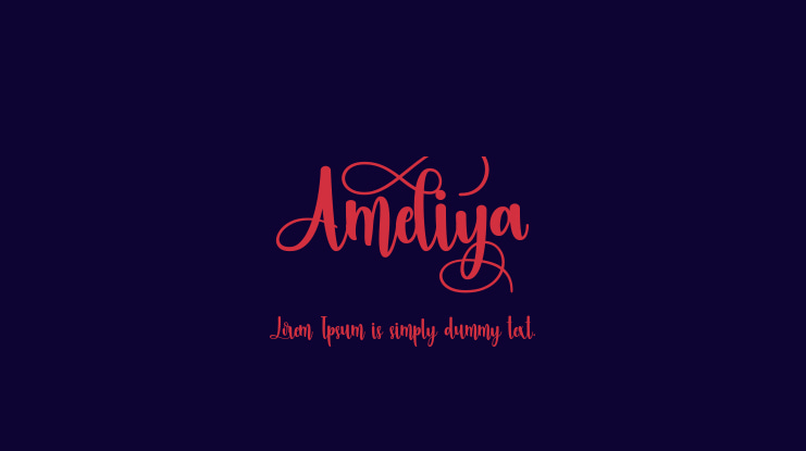 Ameliya Font