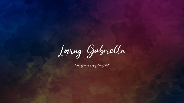 Loving Gabriella Font Family
